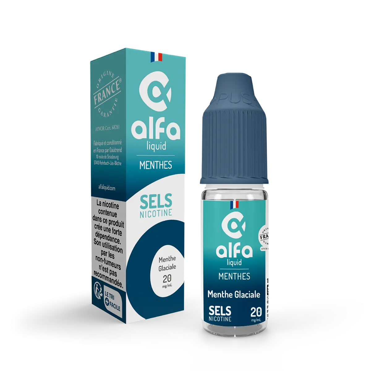 ALFALIQUID MENTHE GLACIALE SELS DE NICOTINE