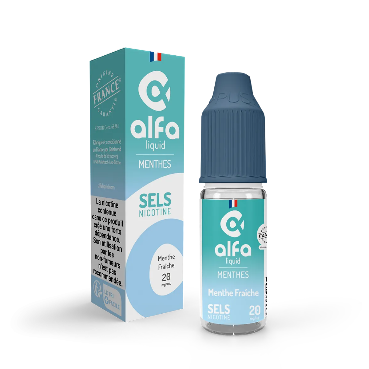 ALFALIQUID MENTHE FRAÎCHE SELS DE NICOTINE