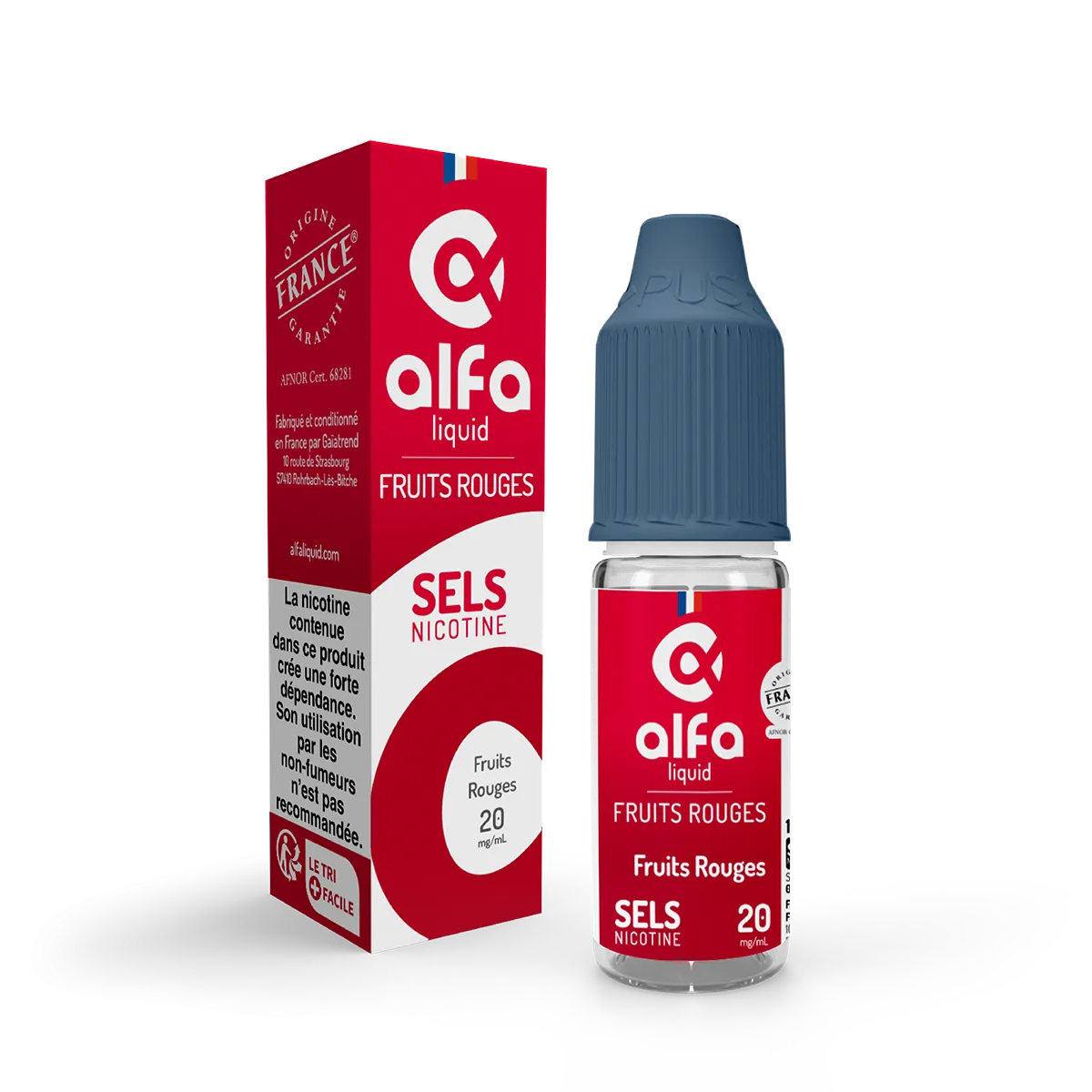 ALFALIQUID FRUITS ROUGES SELS DE NICOTINE